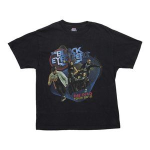 Vintage 2010 Black Eyed Peas The End Tour Band Short Sleeve T Shirt Top sz L